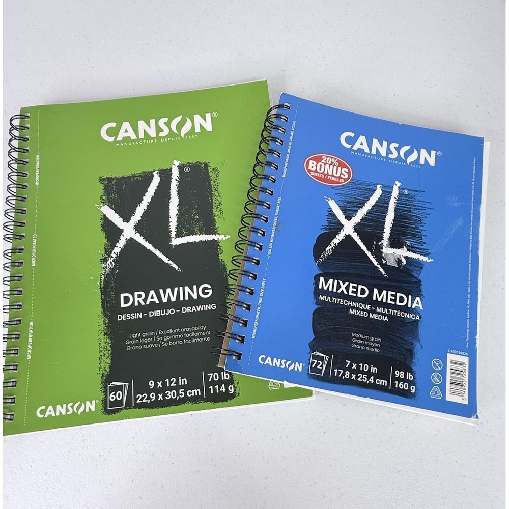 Canson XL Series Mixed Media Pad 7x10 & Drawing Pad 9x12
